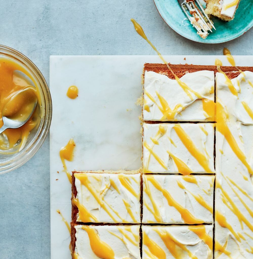 Mary Berry Lemon and Passion Fruit Traybake