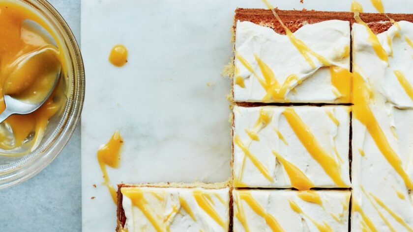 Mary Berry Lemon and Passion Fruit Traybake