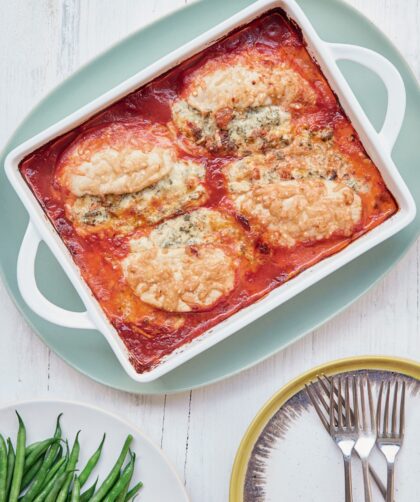 Mary Berry Midweek Chicken Mozzarella and Tomato Bake