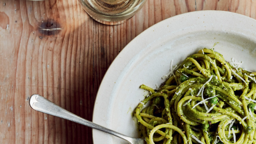 Mary Berry Pea and Pesto Spaghetti