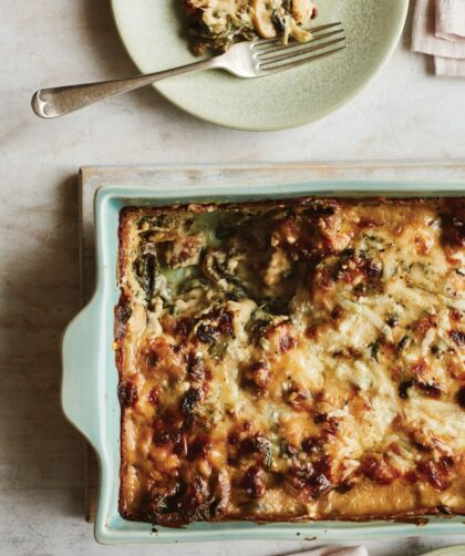 Mary Berry Porcini, Wild Mushroom, and Watercress Gratin Recipe