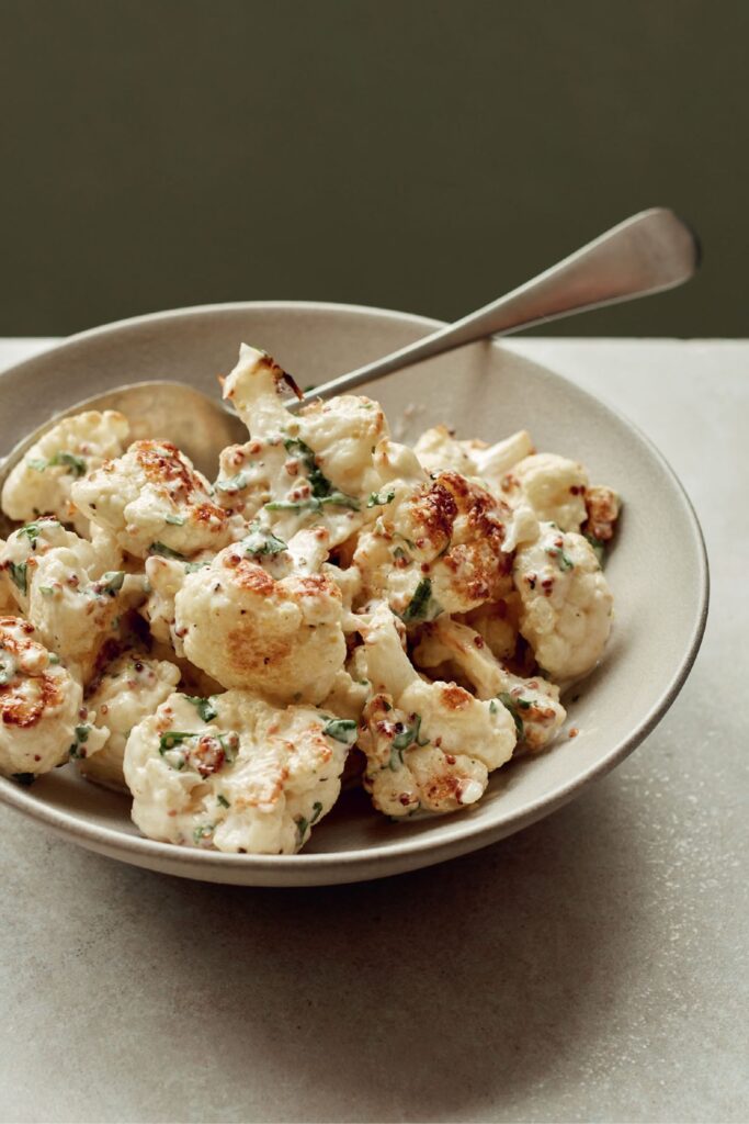 Mary Berry Roasted Cauliflower Salad with Grainy Mustard Dressing