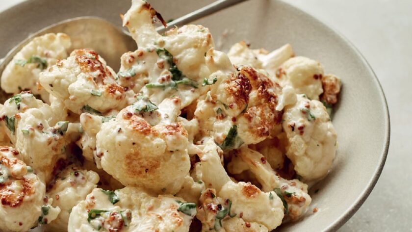 Mary Berry Roasted Cauliflower Salad with Grainy Mustard Dressing