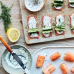 Mary Berry Salmon Goat’s Cheese and Cucumber Canapé