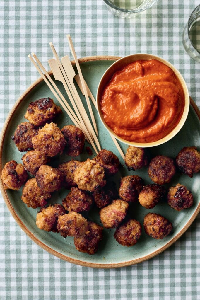 Mary Berry Sausage Nuggets With Red Pepper Sauce