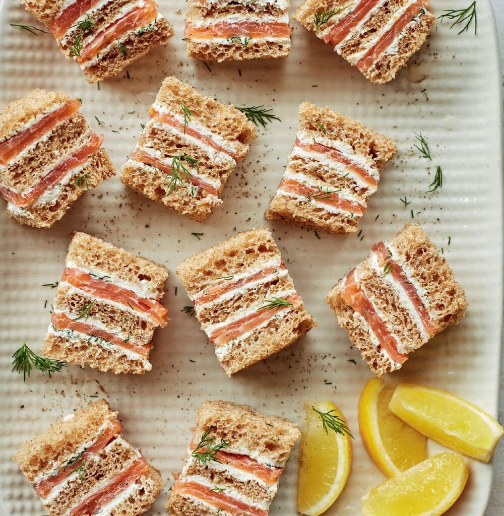 Mary Berry Smoked Salmon Canapé Sandwiches