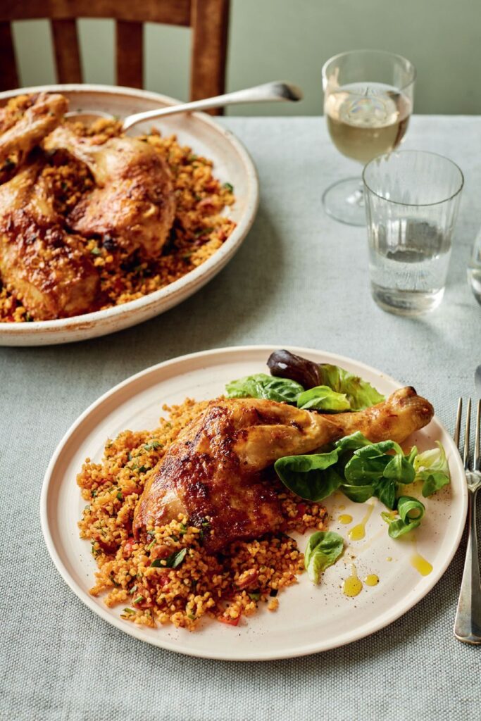 Mary Berry Chicken Legs With Smoky Bulgur Wheat