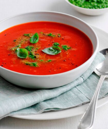 Mary Berry Easy Tomato Soup With Pesto Recipe