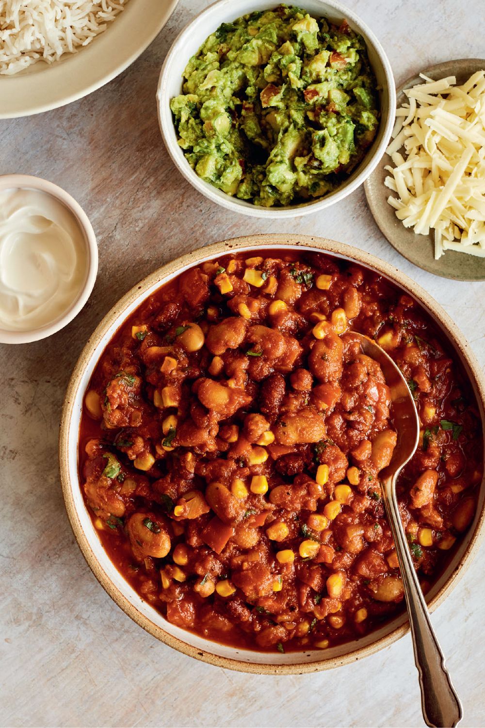 Mary Berry Mixed Bean and Red Pepper Chilli