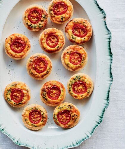 Mary Berry Red Pepper, Cheese, and Chive Canapé Tarts Recipe