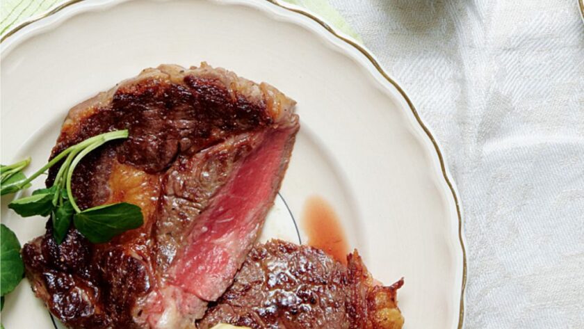 Mary Berry Rib-eye Steak With Green Peppercorn Sauce