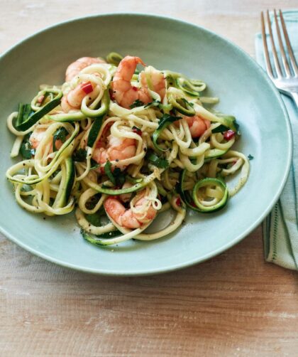 Mary Berry Tiger Prawn Courgetti