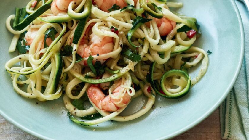 Mary Berry Tiger Prawn Courgetti