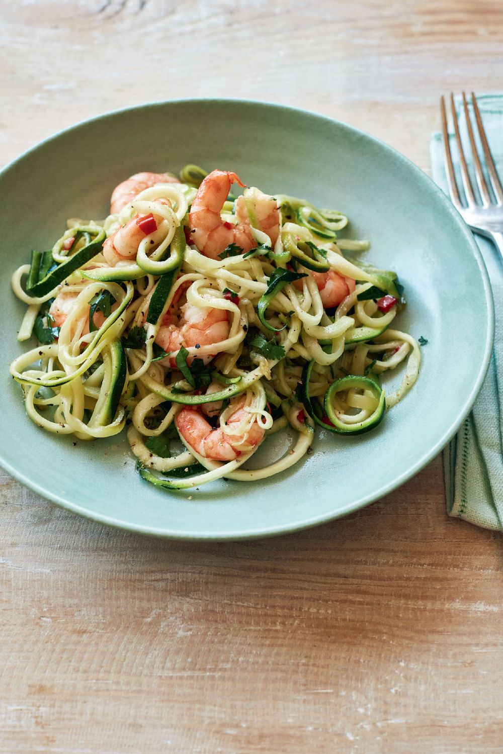 Mary Berry Tiger Prawn Courgetti