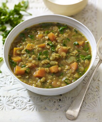 Mary Berry Curried Lentil and Spinach Soup Recipe