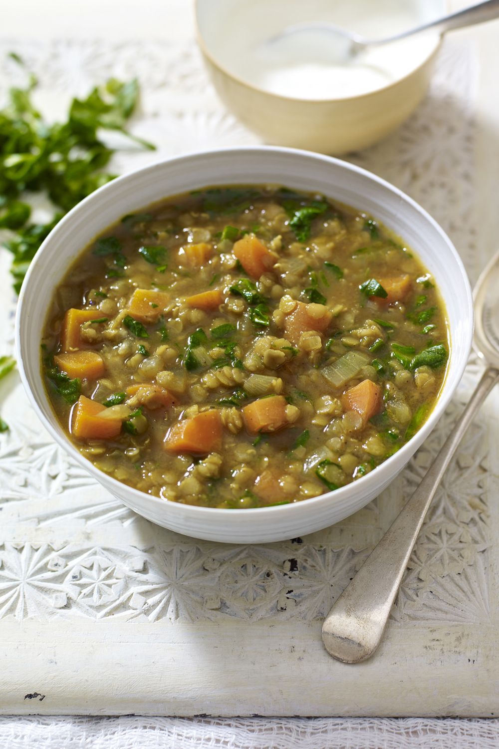 Mary Berry Curried Lentil and Spinach Soup Recipe