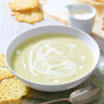 Dolcelatte And Leek Soup With Parmesan Crisps