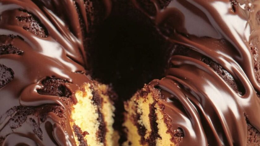 Marbled Chocolate Ring Cake