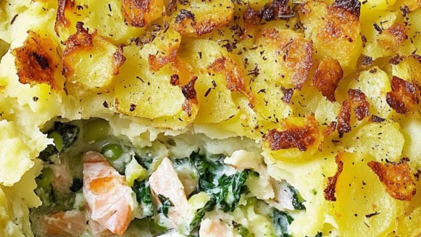 Fish Pie With Crushed Potatoes​