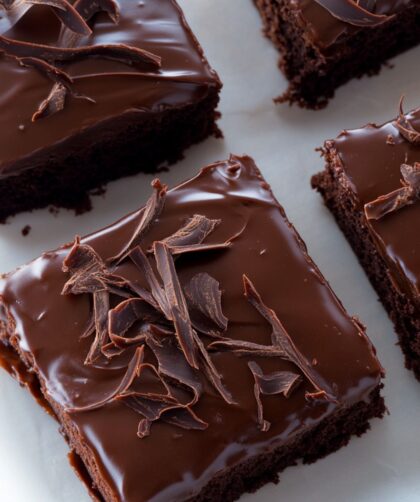 Mary Berry Iced Chocolate Traybake With Fudge Icing