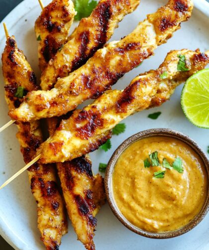 Mini Chicken Satays Skewers