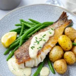 Sea Bass With Creamy Lemon Sauce