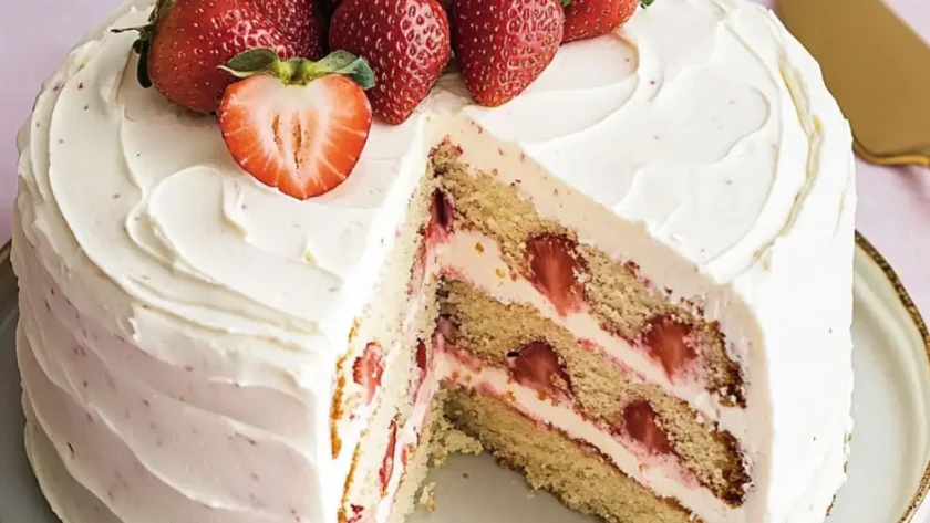 Mary Berry Strawberry and Walnut Cake