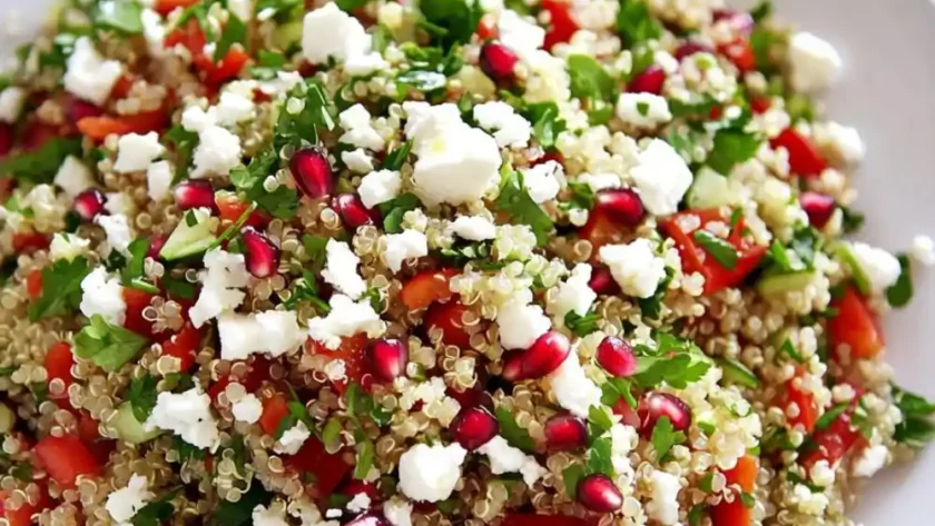 Quinoa Salad With Feta, Pomegranate, And Fresh Herbs