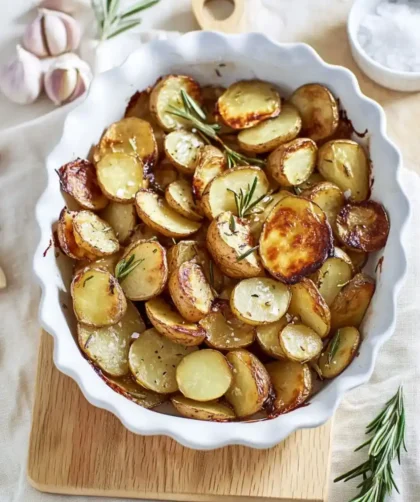 Roast New Potatoes With Garlic And Rosemary