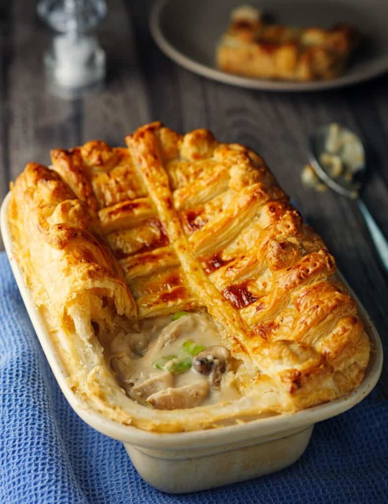 chicken leek pie
