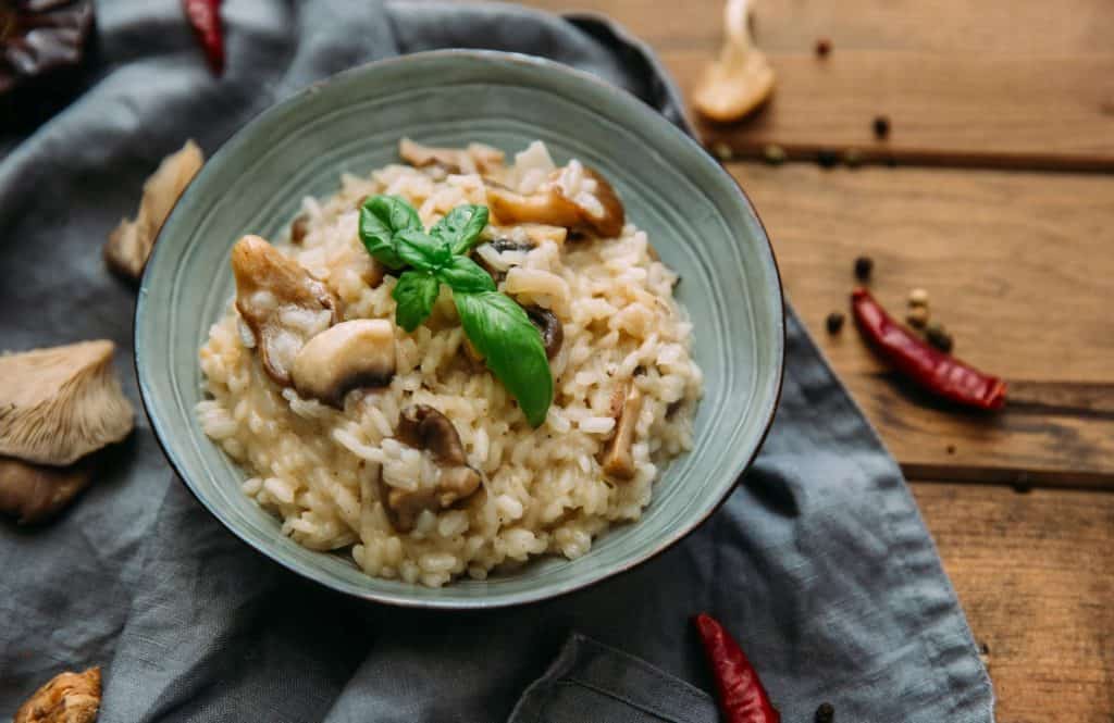 mushroom risotto