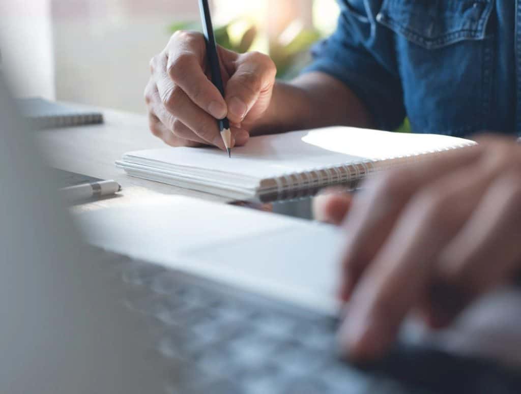study desk to kitchen