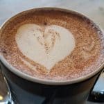 Cup of hot chocolate with heart