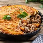 Shepherd's pie with golden crust