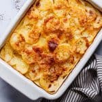 Creamy baked potato dish with cheese
