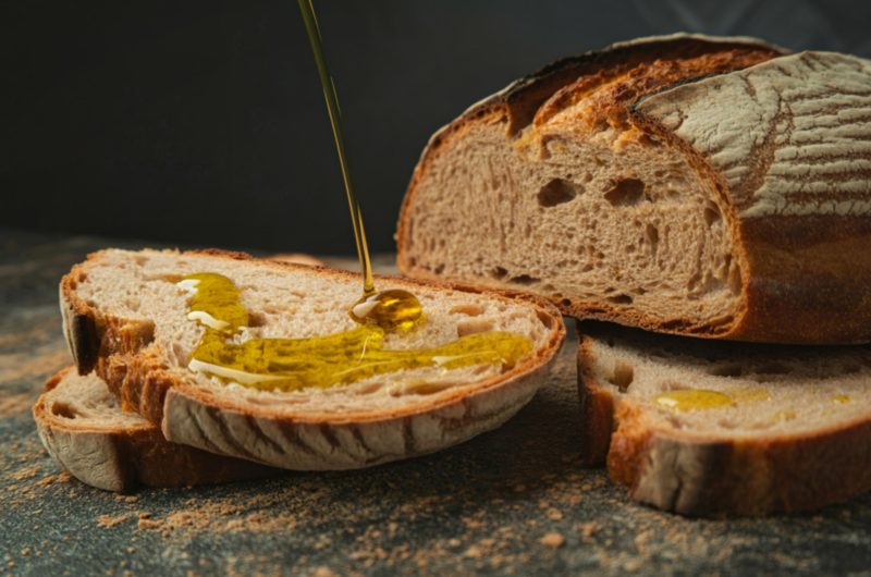 Easy Crusty Vegan Bread Recipe (No Knead, 3 Ingredients)